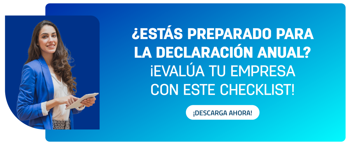 Checklist Declaración Anual - Pie de Página