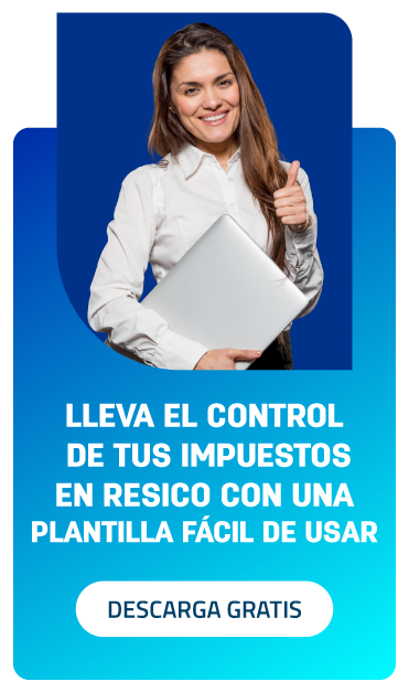 Plantilla de RESICO para personas físicas - Barra lateral