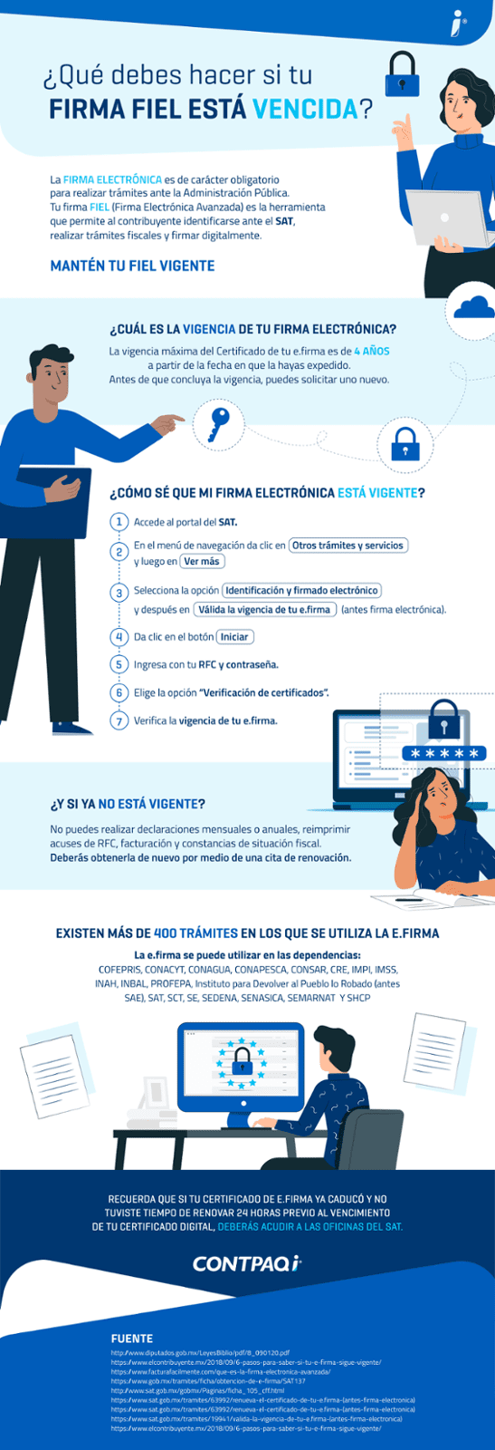 Infografía - Qué debes hacer si tu firma FIEL está vencida