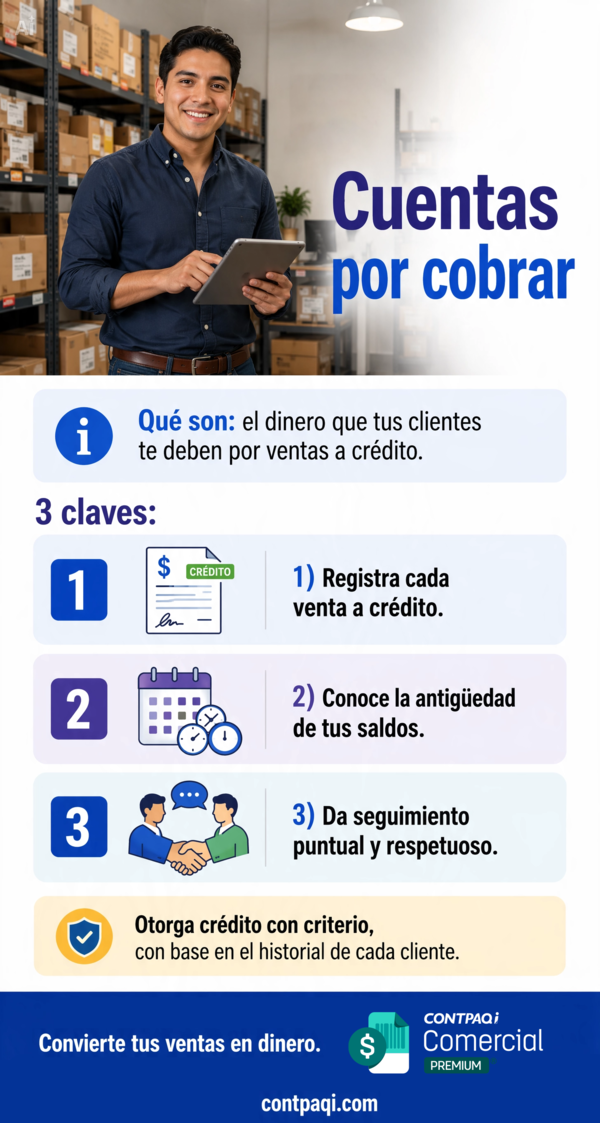 Controla tus cuentas por cobrar