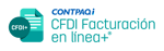 Logo CONTPAQi Factura en Línea+®