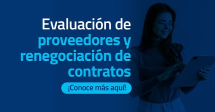 Evaluación de proveedores y renegociación de contratos