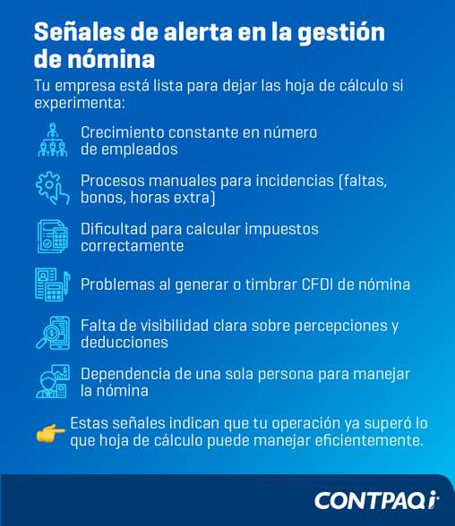 Señales de alerta en la gestión de nómina